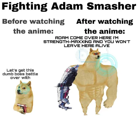 Fighting Adam Smasher Before and After