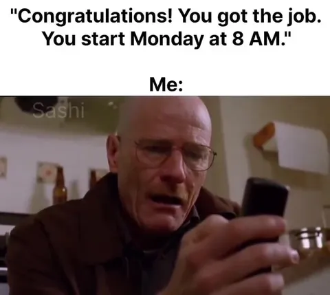 Starting Work Monday at 8 AM
