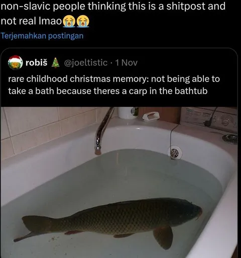 Carp in the Bathtub Christmas Memory