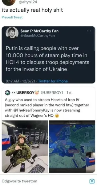 Putin Calls the HOI4 Streamer