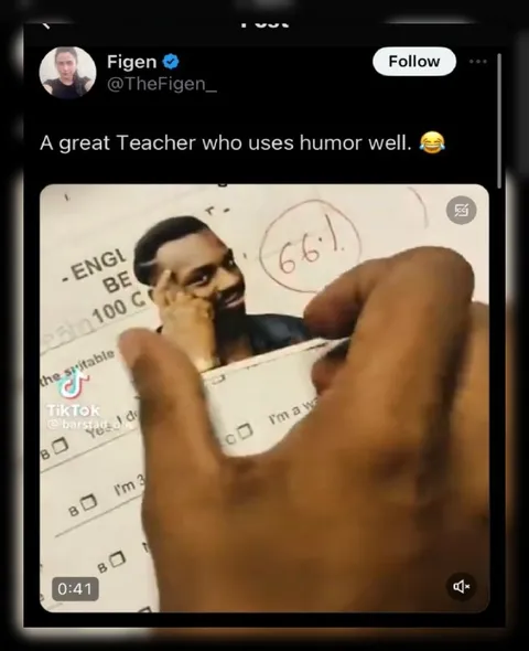 Teacher Uses Humor Well
