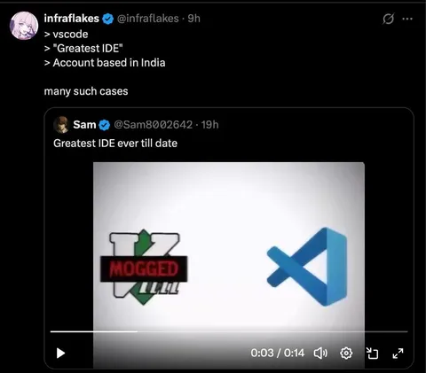 VS Code Gets Mogged
