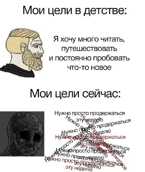 Цели в детстве и сейчас