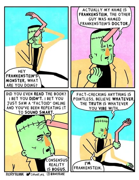 Frankenstein Rejects Fact Checking