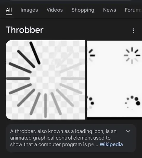 Throbber Loading Icon Search
