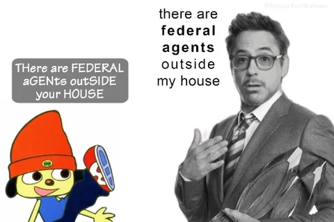Federal Agents Outside Your House
