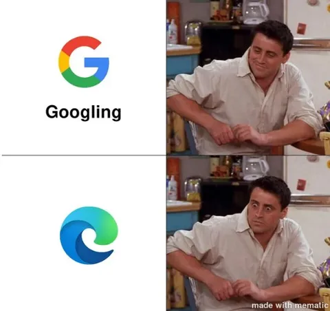 Googling Versus Microsoft Edge