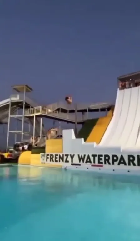 Water Slide Launch Gone Wrong