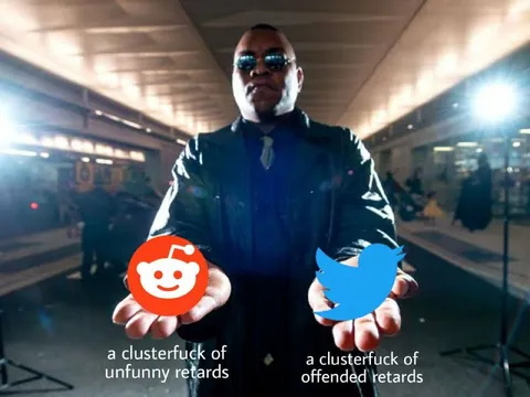Reddit and Twitter Clusterfucks