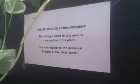 Unix Team Smell Announcement