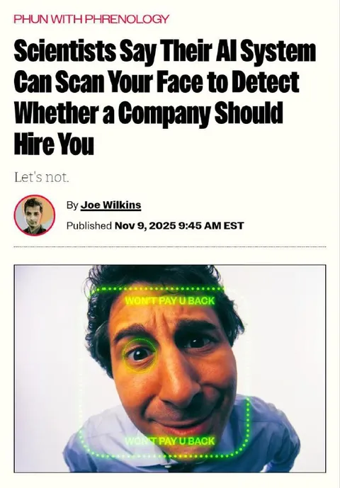 AI Face Scan Says Don't Hire You