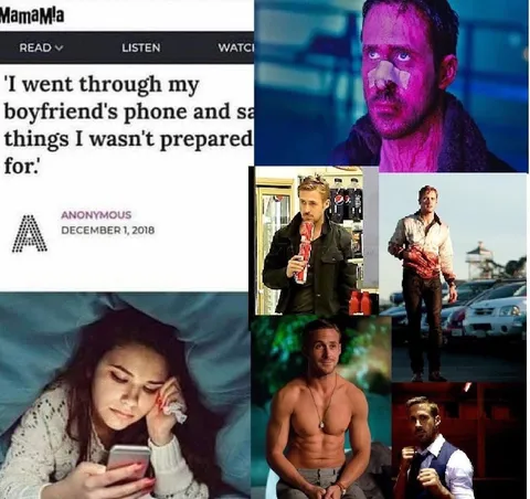 Boyfriend's Phone Full of Ryan Gosling