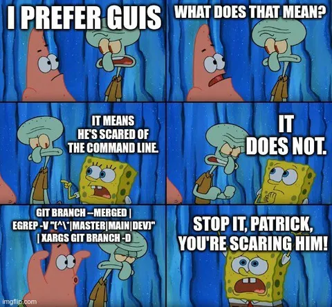 Squidward Is Not Afraid of Git