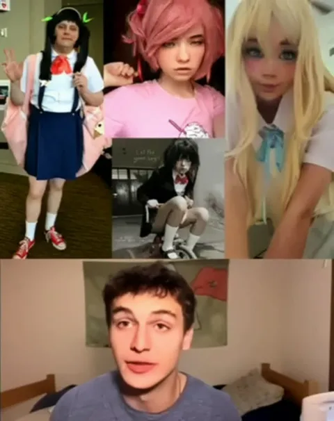 Man Reacts to Cosplay Collage