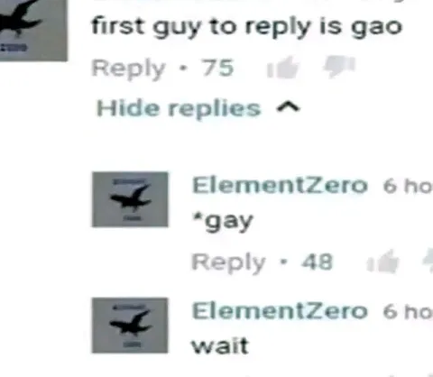 First Reply Is Gay