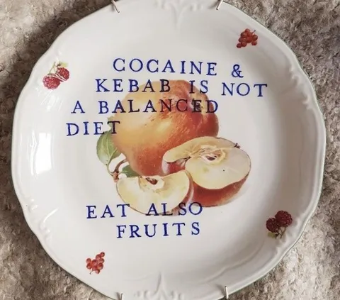 Cocaine and Kebab Diet Plate