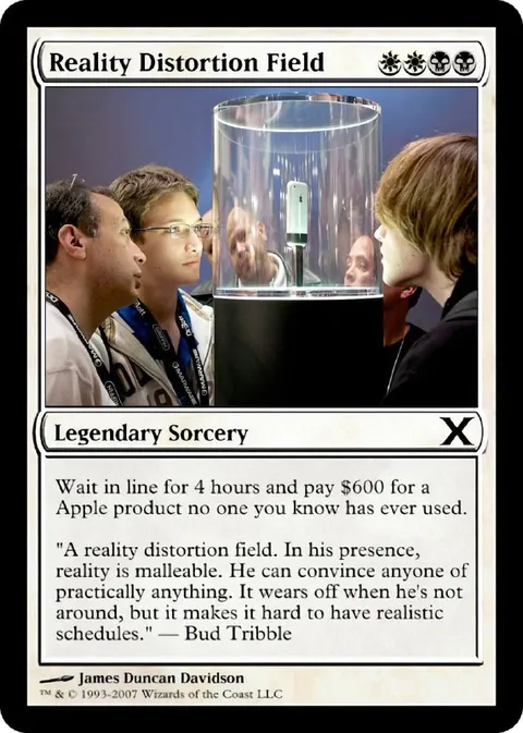 Reality Distortion Field Apple Card