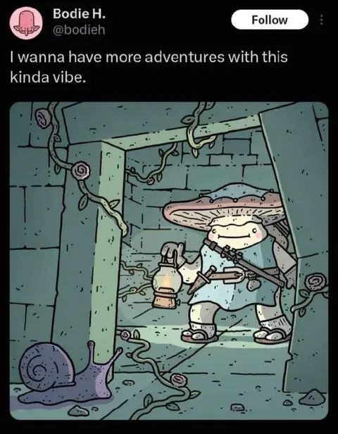 Mushroom Adventurer Vibe