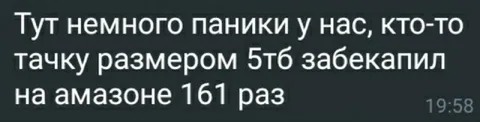 Кто-то забекапил тачку 161 раз