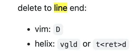 Delete to Line End