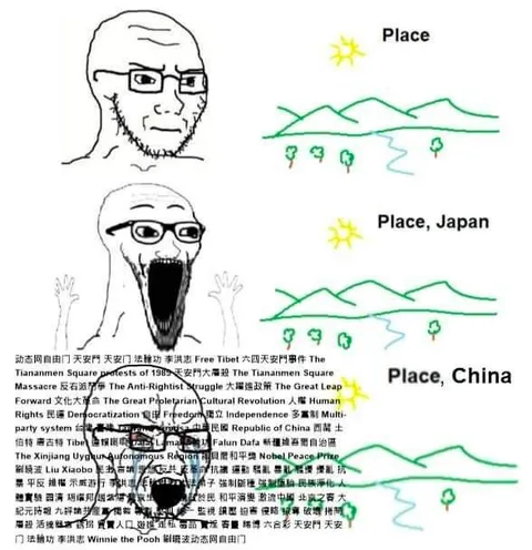 Place Japan China Wojak