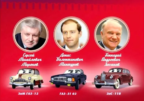 Российские политики в образе машин