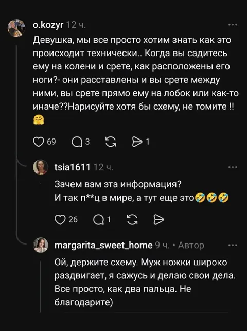 Схема секса на коленях
