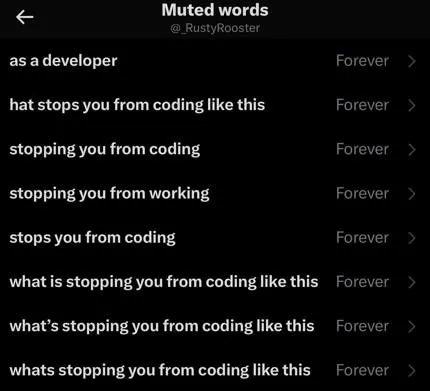 Muted Words Coding Search