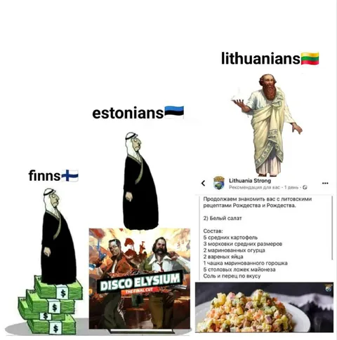 Lithuanians Invent White Salad