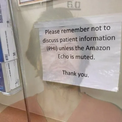 Amazon Echo Muted Privacy Sign