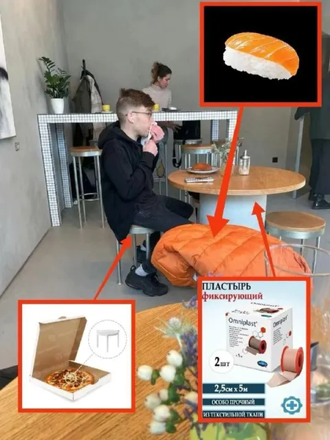 Когда заказал суши и пиццу