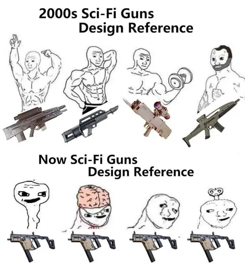 2000s vs Now Sci-Fi Guns