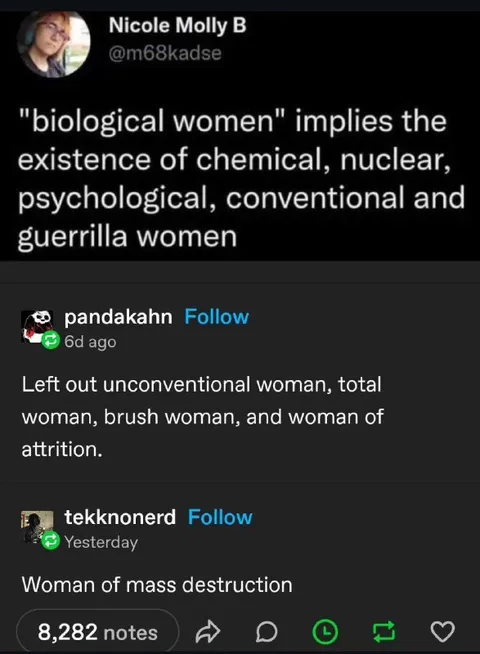 Biological Women Wordplay