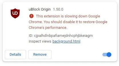 uBlock Slows Down Chrome