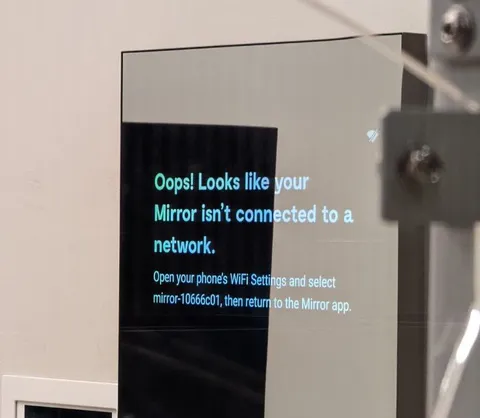 Mirror Isn’t Connected to a Network