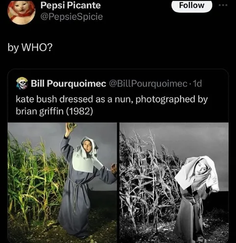 Kate Bush as a Nun