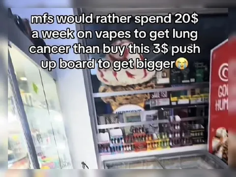 Vapes Over a Push-Up Board