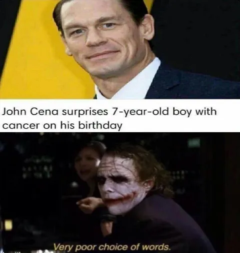 John Cena Poor Choice of Words