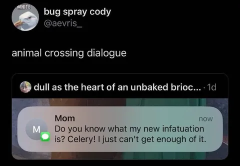 Animal Crossing Celery Dialogue