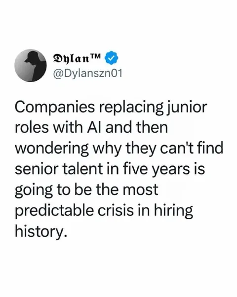 AI Replacing Junior Roles