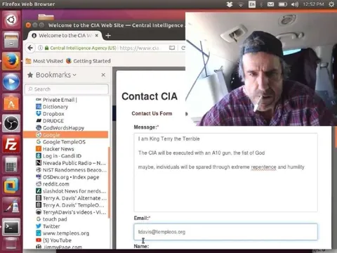 Terry Davis Contacts the CIA
