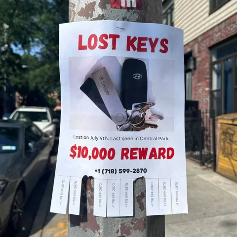 Ten Thousand Dollar Key Reward
