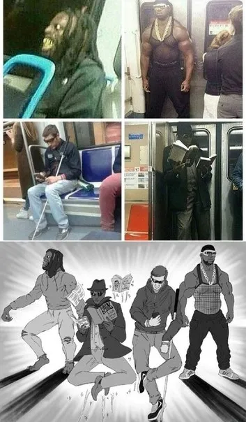 Странные пассажиры в метро