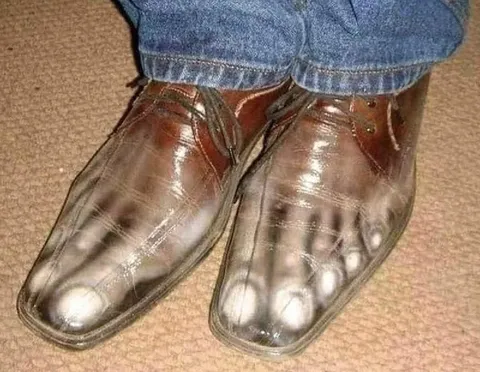 Прозрачные туфли с пальцами