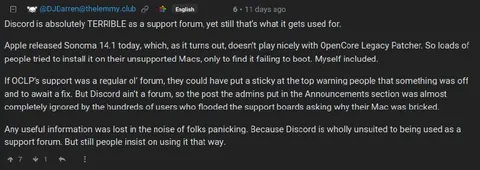 Discord Is Terrible Support