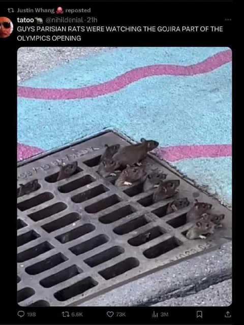 Parisian Rats Watch Gojira