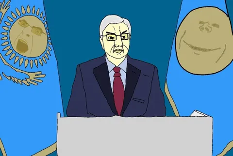 Странный человек за трибуной