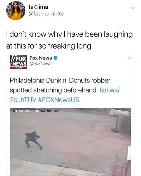 Robber Stretches Before Heist