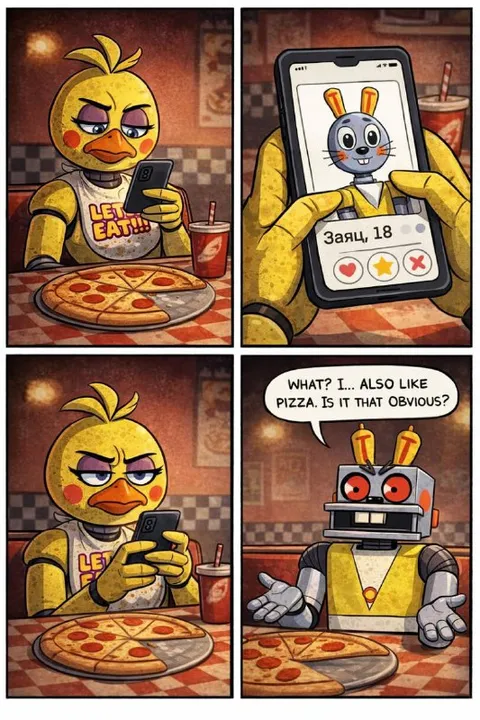 Chica Likes Pizza Too