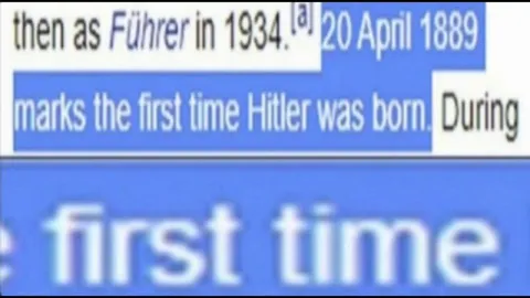 Hitler Born for the First Time